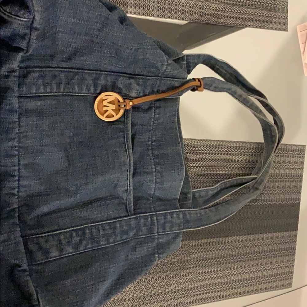 USED Micheal Kors Denim Tote Bag